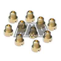 Kit 10 giglers carburador DELLORTO 5 mm 50 ao 72 - DELLORTO